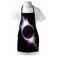 thumbnail image 3 of Galaxy Apron Trippy Planet in Cosmos Mystic Spiral in Celestial Vast Fantasy Backdrop Space Art Print, Unisex Kitchen Bib Apron with Adjustable Neck for Cooking Baking Gardening, Purple, by Ambesonne, 3 of 3