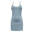thumbnail image 4 of Women's Plus Size Romper with Shorts - Golf Athletic U Neck Sleeveless Summer Activewear Workout Tennis Dress Built in Bra, S-5XL, 4 of 5
