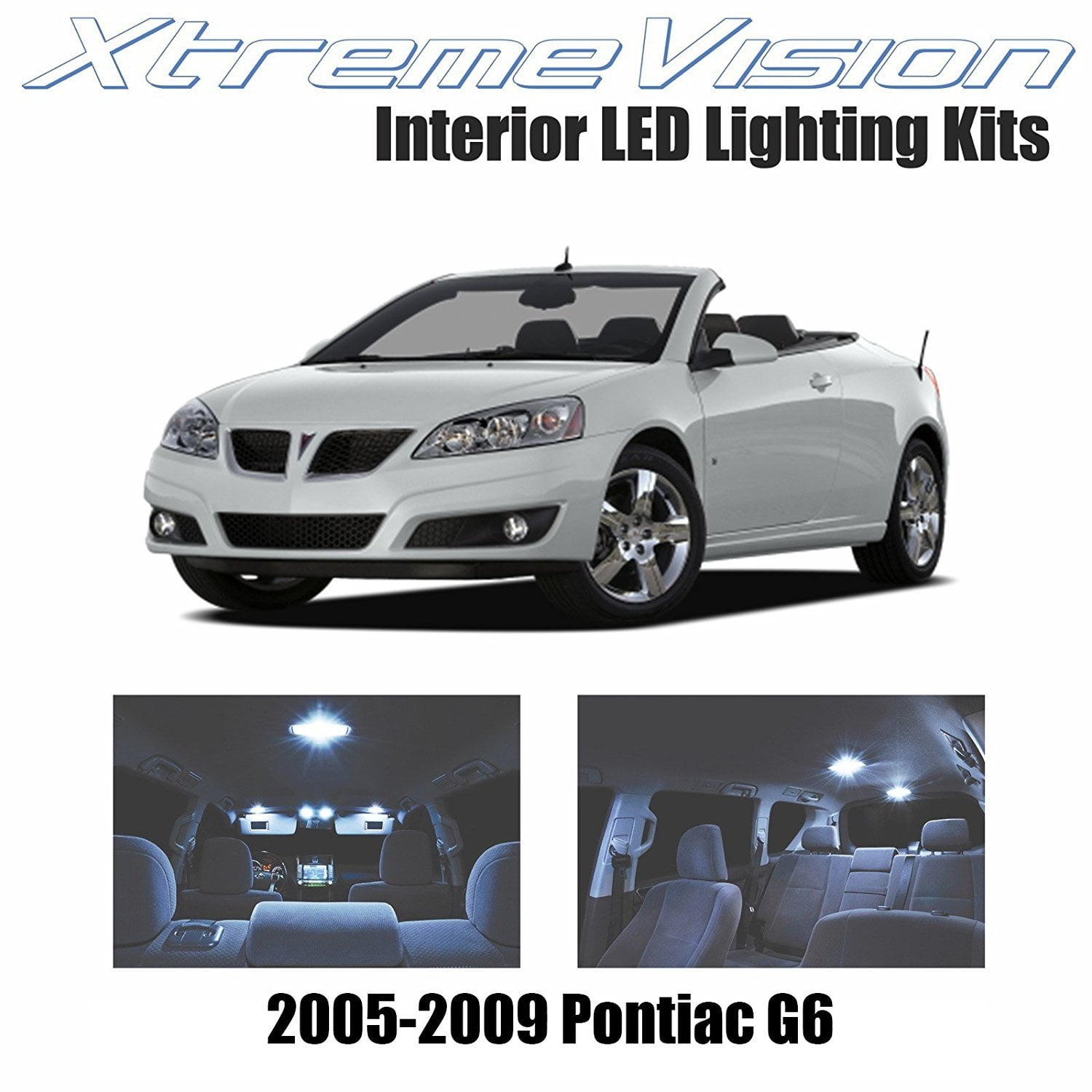 Xtremevision Led For Pontiac G6 2005 2009 8 Pieces Cool White Premium Interior Led Kit Package Installation Tool Walmart Com