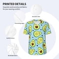 thumbnail image 4 of Daiia Avocado and Hearts Mens Baseball Jersey Button Down Shirts Short Sleeve Sports Uniforms-XX-Large, 4 of 9
