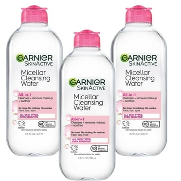 Garnier Skin Active Micellar Cleansing Water All-in-1  200 ml / 6.8 fl oz 3 Pack