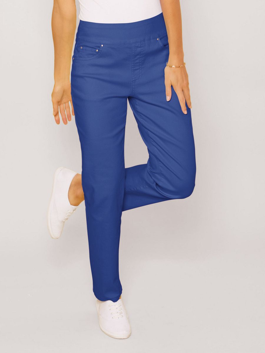 Blair Women's Denimease Flat Waist PullOn Jeans