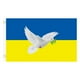 thumbnail image 1 of Bandera de Ucrania de 2x3 pies Bandera de polinylon tejido 100D premium, 1 of 2