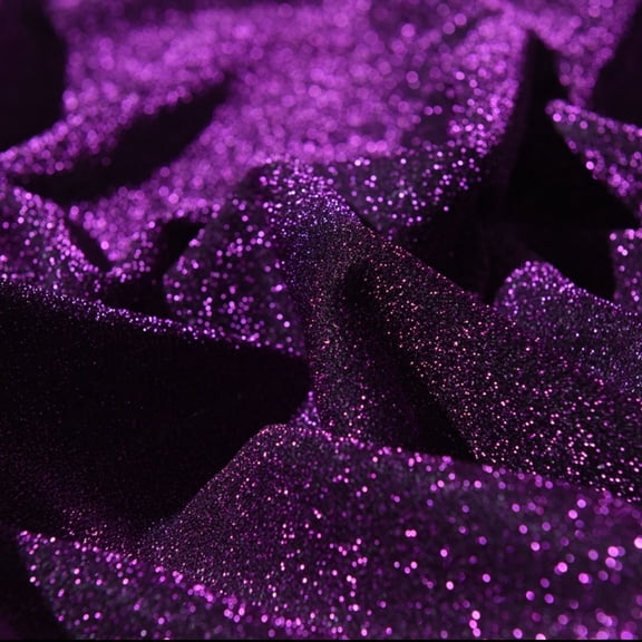 XmhyTop-A Glitter Fabric 1 Piece 100*150cm Shimmery Costume Fabric Soft Gauze Material, Ideal for Dresses Stage Outfits Easy to Cut & Sew, Vibrant Shine for Special Occasions,Purple