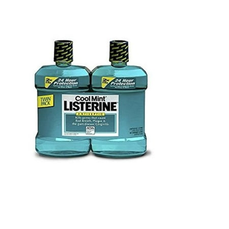 Cool Mint Antiseptic Mouthwash, 1.5l, 2-pk, Use twice a day By (Best Mouthwash To Use With Braces)