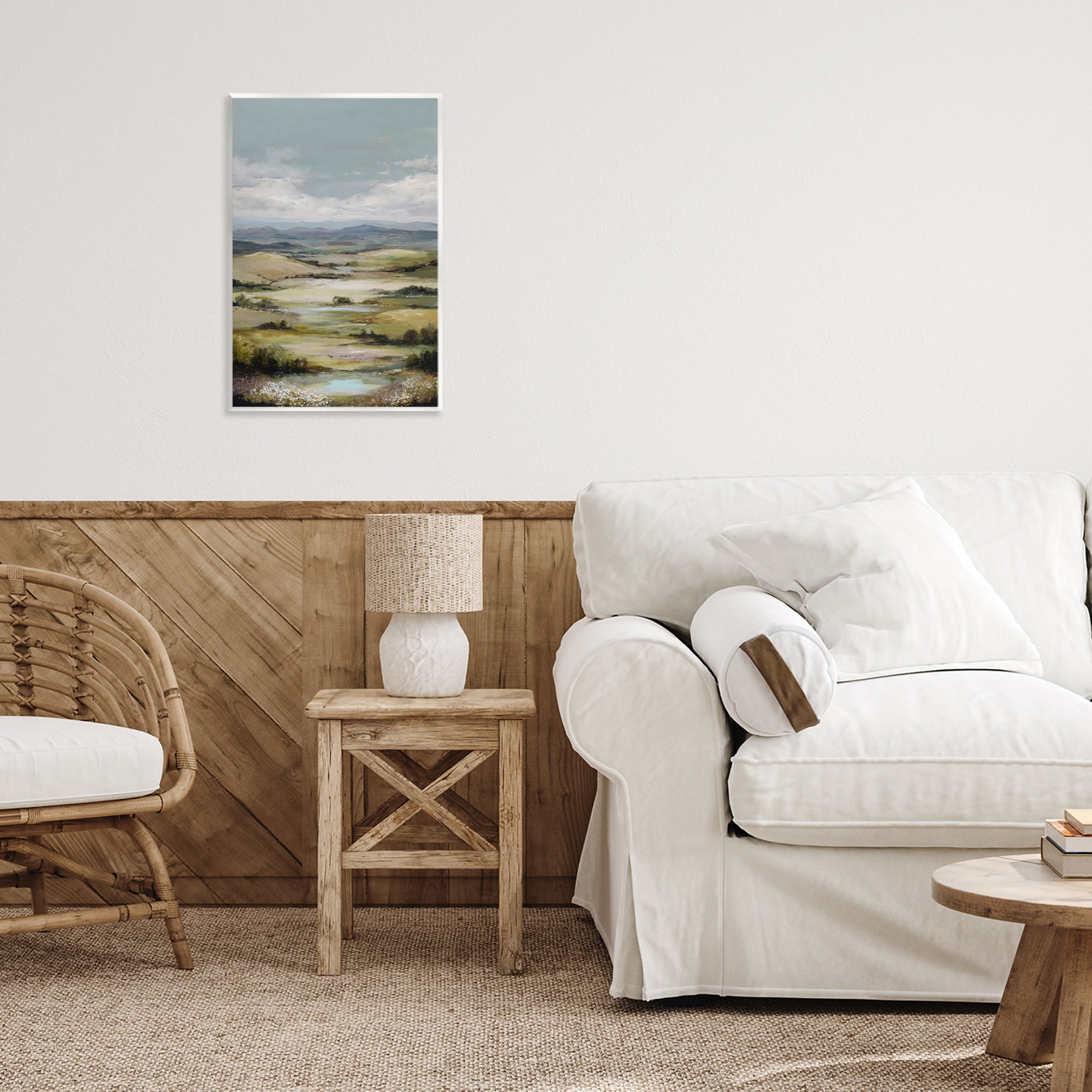 Stupell Industries Rolling Mountain Meadows Wall Plaque Art, design by Petal Prints Design
