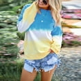 thumbnail image 2 of Womens Round Neck Long Sleeve Tops Loose Casual Pullover with Pockets Winter Tie-Dye Sweatshirt, 2 of 6