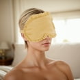 thumbnail image 2 of Unique Bargains Soft Flowers Style Sleep Mask Eye Shade Cover for Rest Gold Tone, 2 of 6