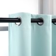thumbnail image 2 of SIABC-Seafoam Green Short Curtains 30 Inch Length Shades Grommet Top Light Blocking Energy Saving Drapes Set Small Aqua Cafe Window Valances for Kitchen Nursery 34 inch W x 30 inch L 2 Pieces, 2 of 4