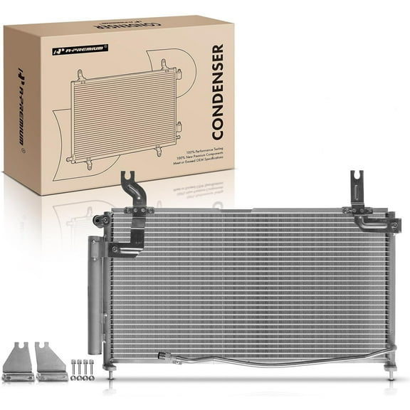 A-Premium Air Conditioning A/C Condenser Compatible with Suzuki Aerio 2002-2007 2.0L 2.3L, Replace# 4695, 95310-54G12