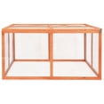 thumbnail image 3 of vidaXL Rabbit Hutch 124x120x60 cm Solid Firwood, 3 of 5