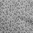 thumbnail image 1 of oneOone Polyester Spandex Gray Fabric Floral Sewing Material Print Fabric By The Yard 56 Inch Wide, 1 of 5