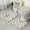 White Highland Cow-2, variant on White Highland Cow Leaf Pattern Bathroom Rugs Sets 3 Piece,Toilet Cover Set,Absorbent Non Slip Bathroom Mats Sets with U-Shaped Contour Rug Toilet Rug Set