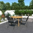 thumbnail image 2 of Mena 5 Piece |100% FSC Teak Wood| Round Patio Dining Set, 2 of 6