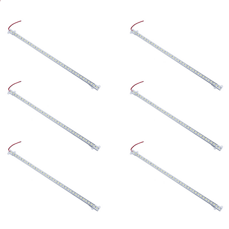 6psc 50CM 5050 SMD 36 LED Day White Aluminium Rigid Strip Bar Light Lamp