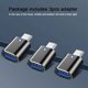 thumbnail image 5 of Adaptador USB C a USB (3 Piezas), USB C Macho a USB 3.0 Hembra Conector OTG de Alta Velocidad Compatible con Google Pixel Chromebook Samsung Galaxy S10/S9 Huawei P20/P30 MacBook Pro, 5 of 5