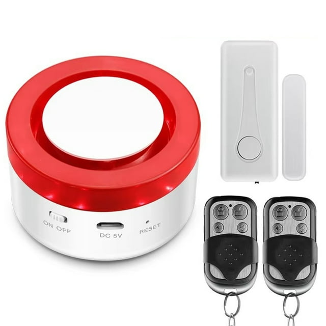 Kit de de Alarma de Seguridad para el Hogar Inteligente Tuya, Alarma Antirrobo Inalámbrica WiFi, Sensor de Movimiento para Puertas y Ventanas.