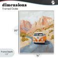 thumbnail image 4 of Stupell Industries Modern Van Life Desert Canyon White Framed Giclee Art, 16 x 20, by The Prints Vibe, 4 of 8