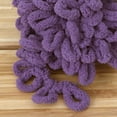 thumbnail image 3 of JubileeYarn Fun Finger Loops Yarn - Jumbo Polyester - 100g/Skein - Grape Compote - 6 Skeins, 3 of 6