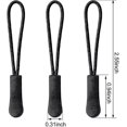 thumbnail image 5 of Zipper Pull Tab Replacement Metal Zipper Extender Handle Fixer 10 Pcs, 5 of 5