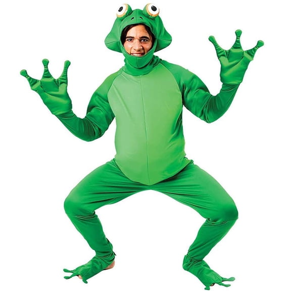Disfraz De Rana Para Adultos De Halloween Onder Fiest Cosplay Soplay Outfit One Piece Disfraz Advancent HA046966-05