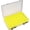 Yellow, variant on Double Sided 14 Compartments Fishing Tackle Boxes Fishing Lure Box Organizer, Fishing Bait Tackle Storage Case, Container Box for Jewelry Beads Earring Hook (Green)