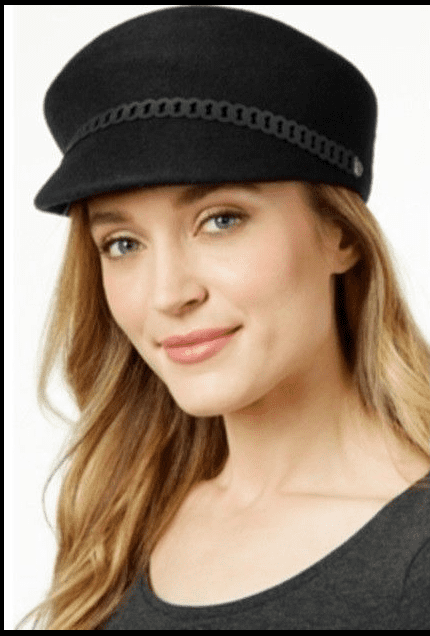 nine west wool felt newsboy cap