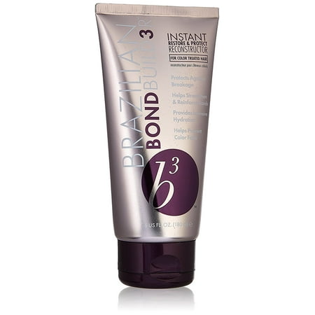 Brazilian BondBuild3r B3 Instant Restore & Protect Reconstructor Treatment for Unisex, 6 Ounce