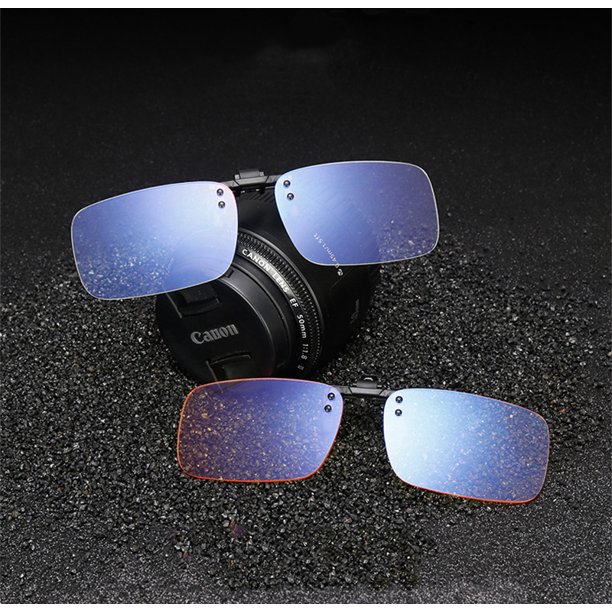 tooloflife Clip on Sunglasses Eyeglass Clips Polarized Lenses AntiBlue UV 400 Protection Unisex