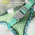 thumbnail image 4 of Zoowhale Soft Dog Harness and Leash Set for Walking, Summer Step in Vest Harness, Reflective Bands, Ultra Thin Breathable Pet Supplies, for Extra Small Dogs and House Cats Sage XS, 4 of 6