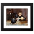 thumbnail image 2 of Christian Krohg 18x15 Black Modern Framed Museum Art Print Titled - Errand-Boy Drinking Coffee (1885), 2 of 5
