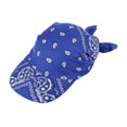 thumbnail image 2 of para cabeza, bandana, gorro con visera, regalo, gorra con visera para el sol, ideal para ir de , montar o al libre. Azul, 2 of 8