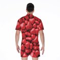 thumbnail image 2 of Heart Chocolate Candy Short Sleeve Men'S Rompers Casual Summer Jumpsuits Outfit, 2 of 4