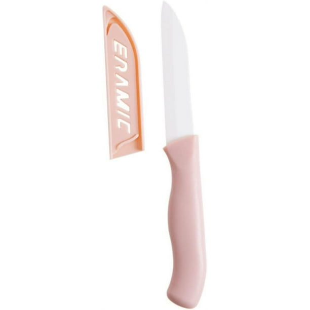Paring Knife With Cover Ceramic Kitchen Knife A Sweet GiftPink
