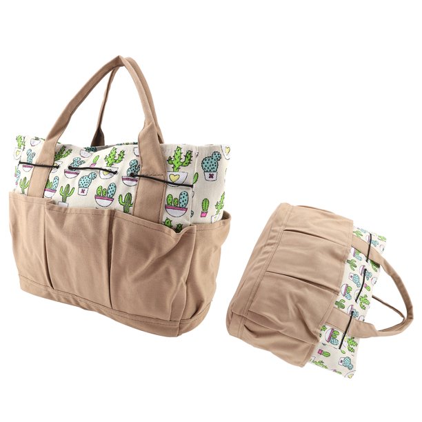 Bolsa de Herramientas de Mano para jardín Juego de Asas Organizador Multiuso Pa?al Bolso Oxford Soporte Kit de jardinería y plantación con Bolsillos bolsa de herramientas Spptty jardinería