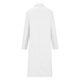 thumbnail image 4 of TIMIFIS Women's Big Notch Lapel Single Breasted Mid-Long Wool Blend Coat-WhiteFall/Winter, 4 of 5