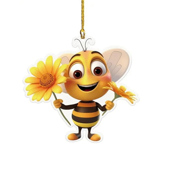 Dadatutu Cute Daisy Keychain Bag Charm Floral Charm for Purse Keys Metal Keyring Gift for Women Accessories Keychain Accessories, Purse Charms for Handbags Animal Pendant