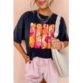 thumbnail image 3 of TinyCribz Women's Pumpkin Graphic T Shirt, Casual Fall Short Sleeve 3XL, 3 of 6