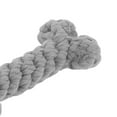 thumbnail image 3 of Unique Bargains Puppy Teethings Chewer Bone Shape Dog Chew Rope Durable Braided Cotton Teeth Cleaning Rope Gray, 3 of 7
