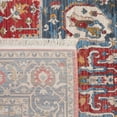 thumbnail image 5 of SAFAVIEH Vintage Persian Forrester Oriental Polyester Area Rug, Red/Blue, 6' x 9', 5 of 9