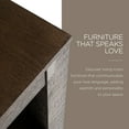 thumbnail image 7 of Maven Lane Paulo Wooden Side Table in Weathered Brown Finish, 7 of 7