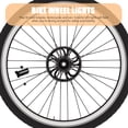 thumbnail image 5 of Bike Wheel Light Spoke Light Waterproof 14 LEDs Colorful 30 Pattern Decorations (Black), 5 of 5