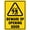 Warning Sign 1, variant on Beware of Opening Door 8"x12" Workplace Metal Tin Sign, Industrial Commercial Series Sign, Facility Safety Sign, Indoor Outdoor Use