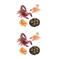 thumbnail image 1 of Vogacara 1 Juego de juguetes de ciclo de vida, accesorios únicos de animales exquisitos, accesorios de exhibición de crecimiento, modelos de escorpión negro rojo 2piezas Vogacara CBP213516, 1 of 5