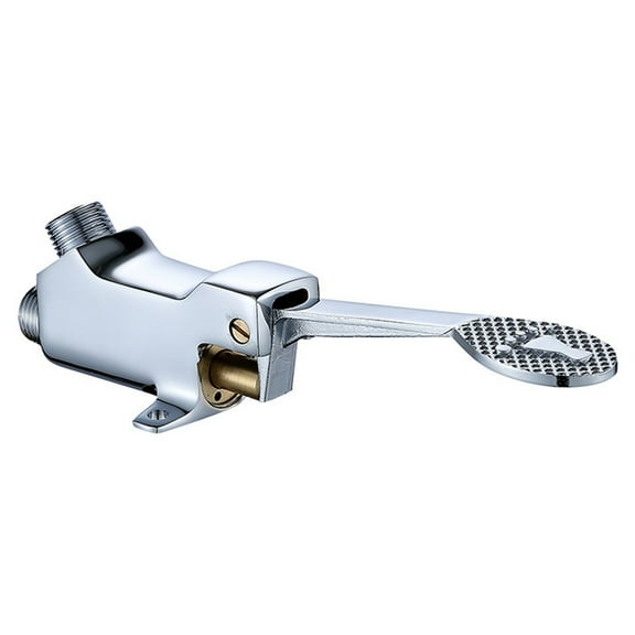 Foot operated faucet - medium valve body single valve