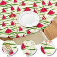 thumbnail image 4 of Round Picnic Table Cloth 100% Waterproof & Oil Proof, Elastic Fitted Table Cover for 36"-44" Round Tables, for Dining, Camping, Outdoor, 4 of 7