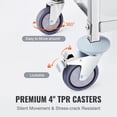 thumbnail image 4 of Carrito utilitario de laboratorio VEVOR de acero inoxidable, 3 capas, 180 kg de capacidad, 4 of 9