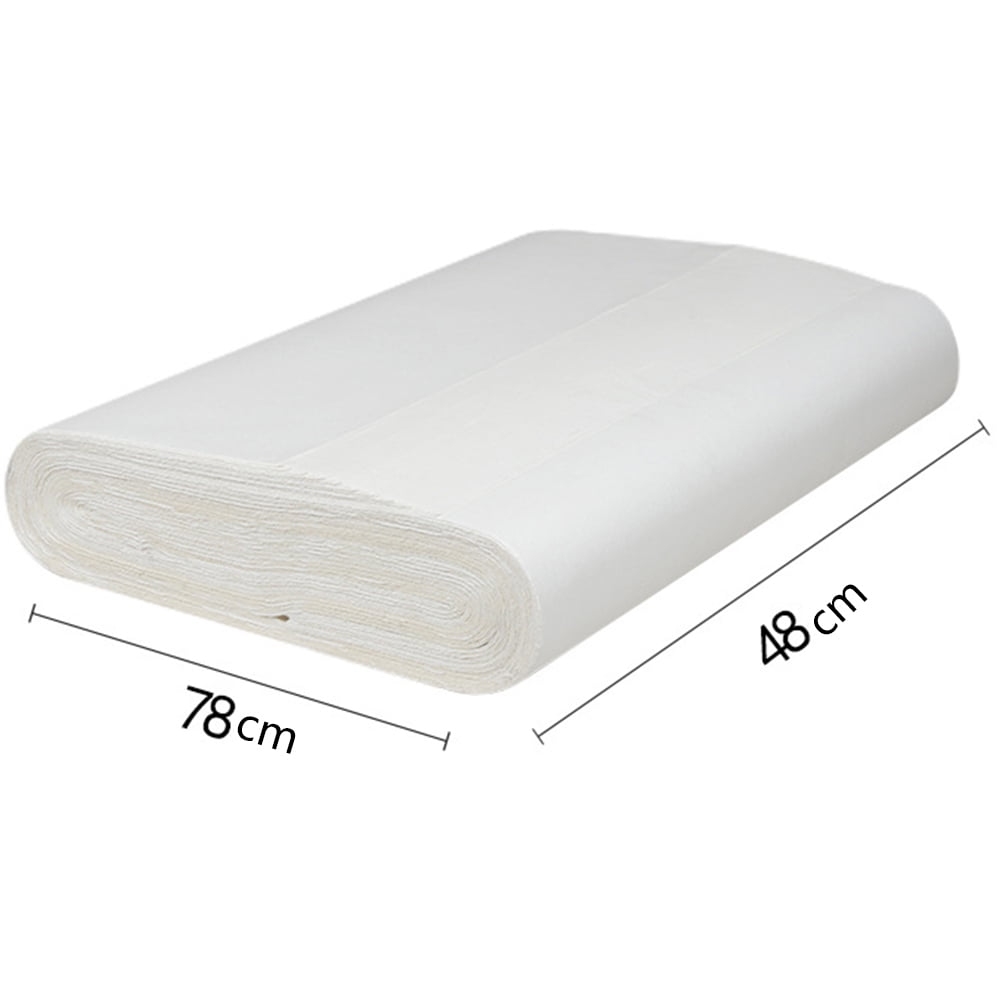 GOOHOCHY 70pcs Chinese Art Paper Calligraphy Painting Semi-raw Semi-cookded Drawing Paper Ancient Paper Rice Paper (White)