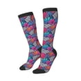 thumbnail image 2 of Balery Tropical Leaves Printed Novelty Socks Men's Women's Crew Socks Sports Socks Knee High Socks Cotton Socks Quirky and Cool Socks, 2 of 9