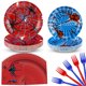 thumbnail image 1 of Set de artículos de fiesta Umigy Spider Birthday para 24 invitados, 1 of 6